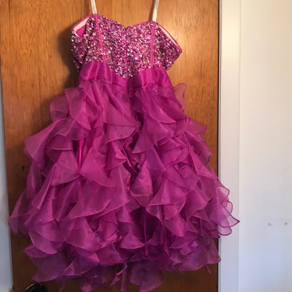 Short purple Clarisse prom dress - Picture 6 of 7
